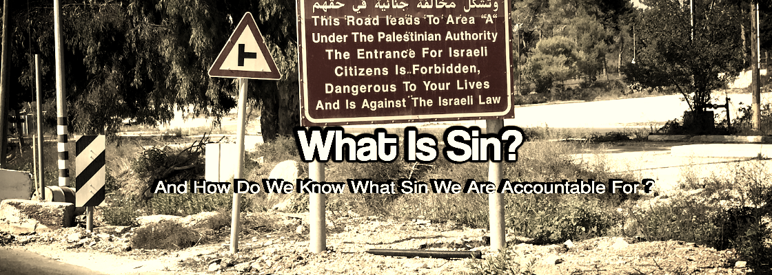 what is sin (Sign posted in Israel)